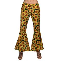 Hippie Flarebroek Sunflower