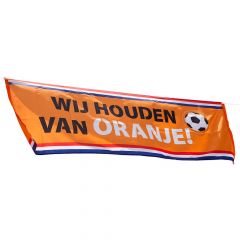 Banner Wij houden van oranje!