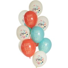 Ballonnen Set Birthday Circus - 12stk