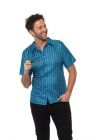 Retro Shirt Blauw - S t/m 3XL