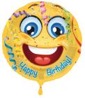 Emoticon Happy Birthday Folieballon